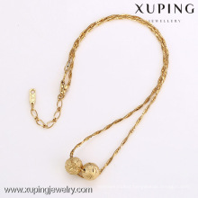 42135-Xuping Generous Fashion Style 18K Gold Beaded Jewelry Necklace